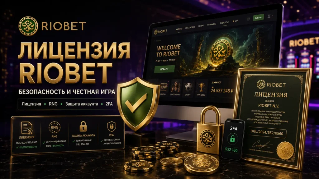 Лицензия Riobet — оператор RIOTECH N.V. и проверка статуса